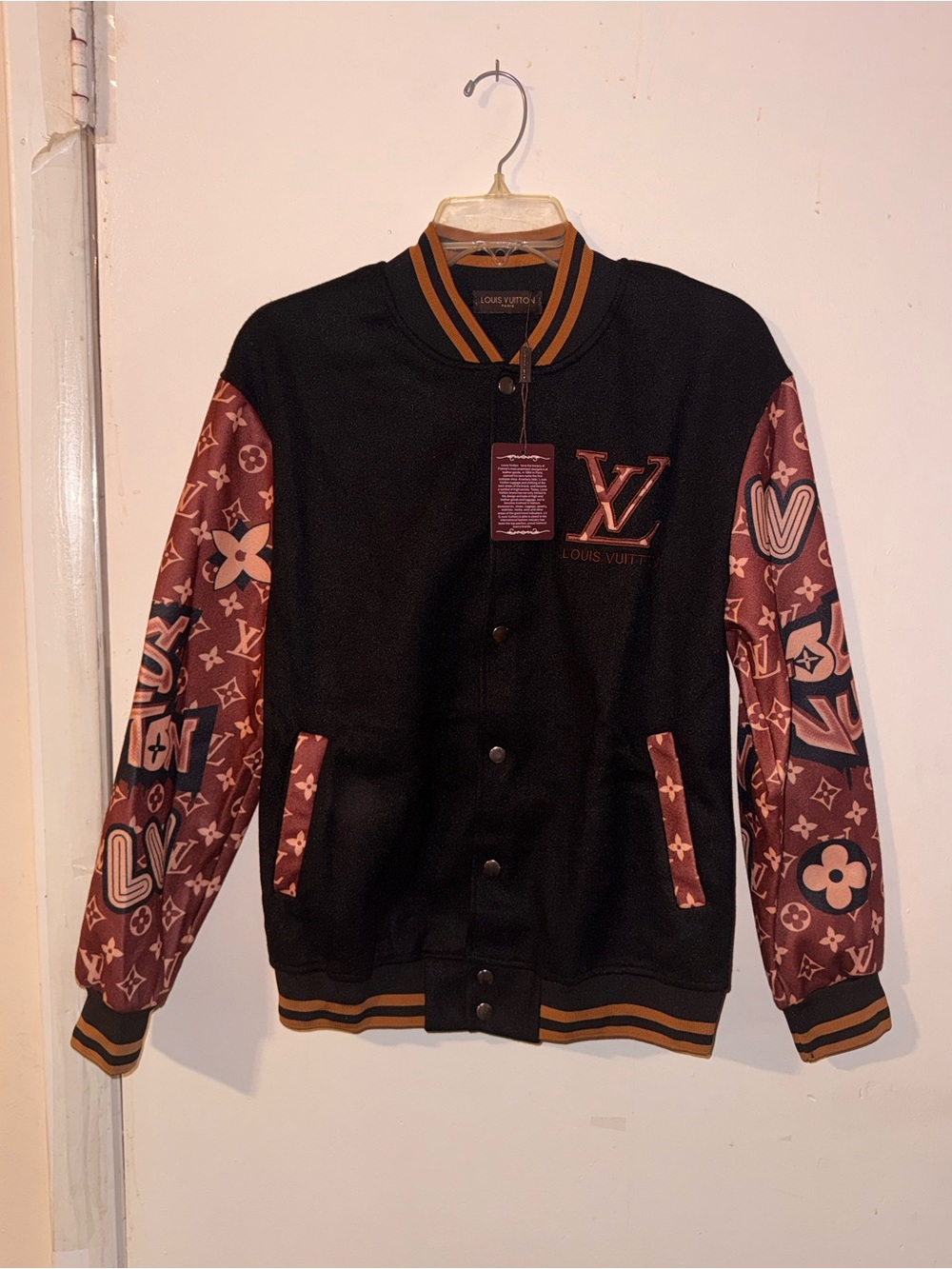 Black & Brown Varsity Jacket